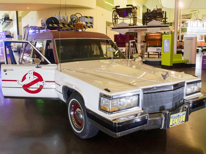 Ghostbusters Iconic Ecto-1 Cadillac On Display At Riverside