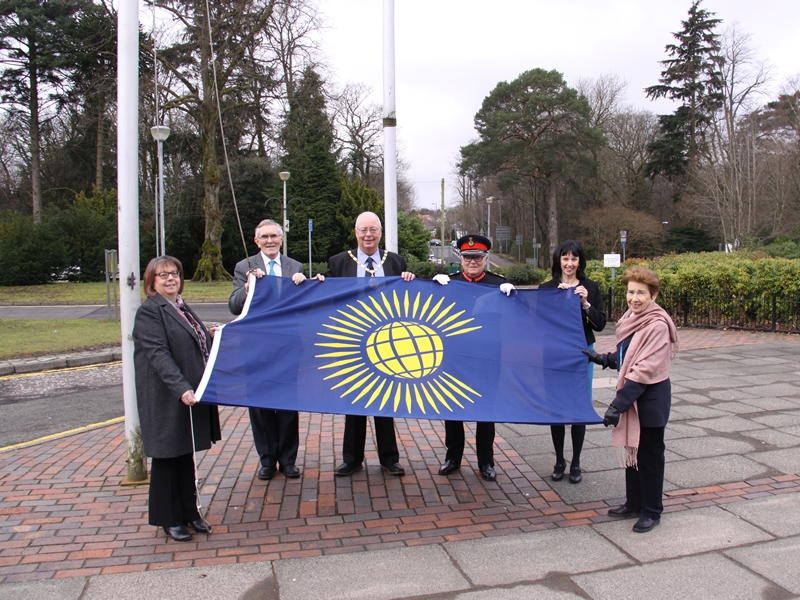 Provost raises the flag for Commonwealth Day