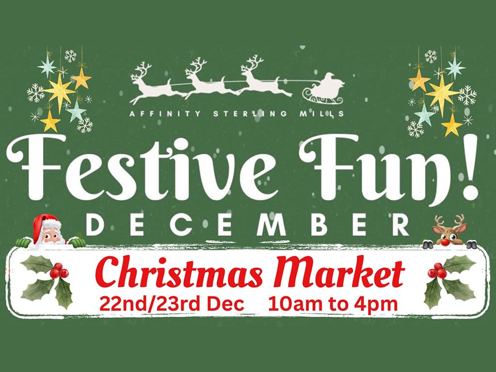 Christmas Market Street at Sterling Mills