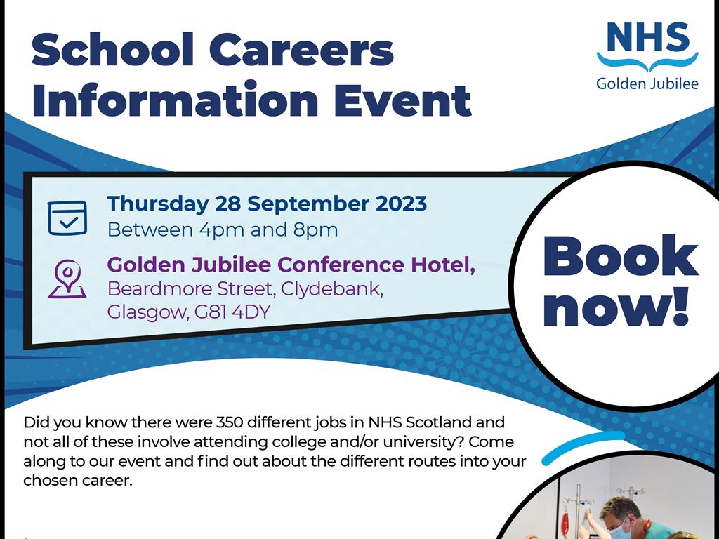 NHS Golden Jubilee School Careers Information Event