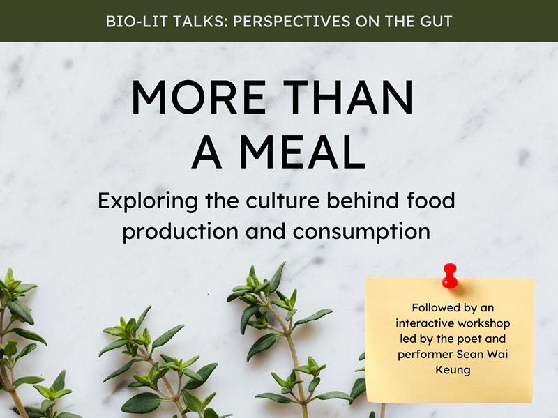 More than a Meal Exploring the culture behind food production and consumption at The University