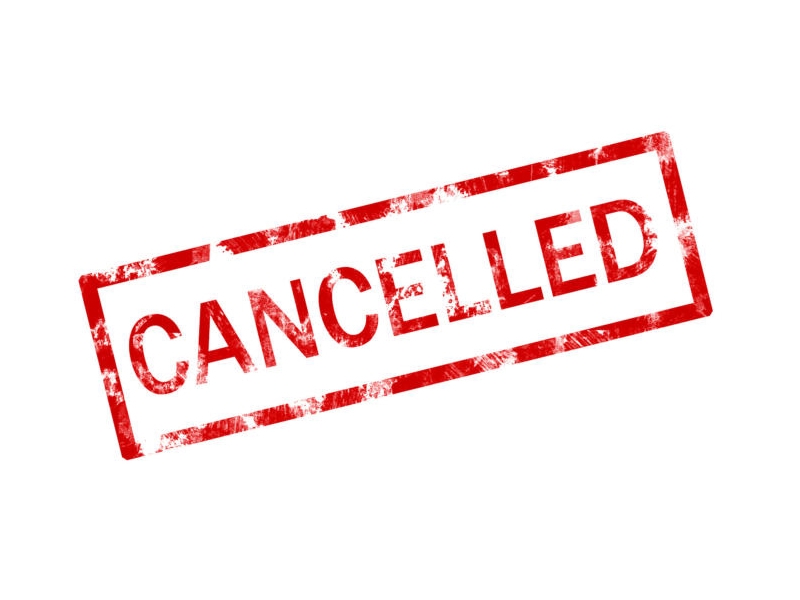 Event Cancellations due to adverse weather