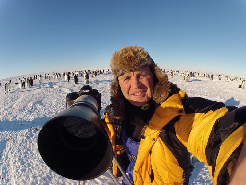 BAFTA and Emmy award winning photographer and cameraman Doug Allan at Book Brunch in Glasgow