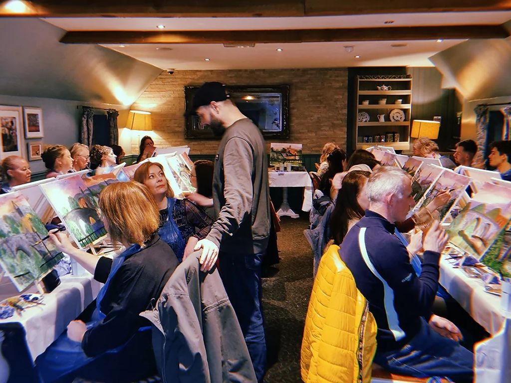 Boozy Brushes Paint Party