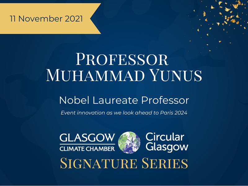 Climate Chamber Signature Series with Professor Muhammad Yunus, Nobel Laureate Professor