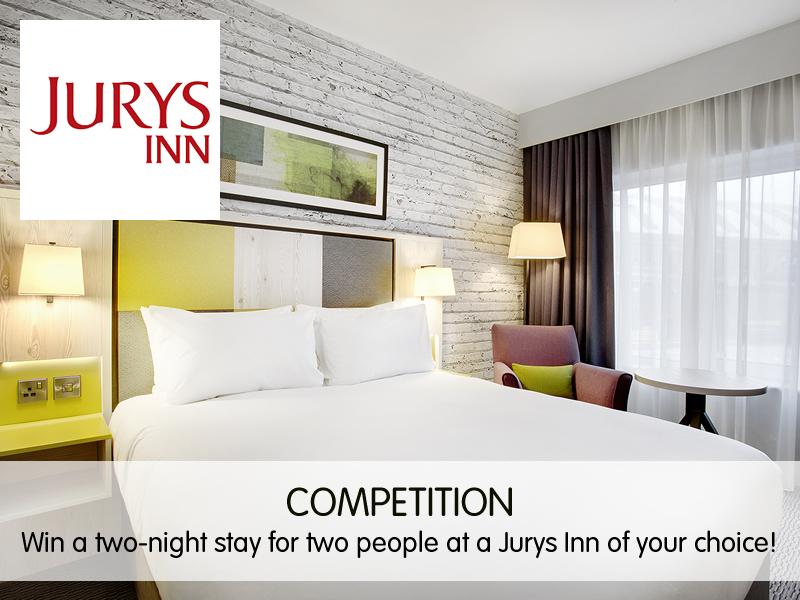 COMPETITION: Win a two night stay for two people at a Jurys Inn of your choice!
