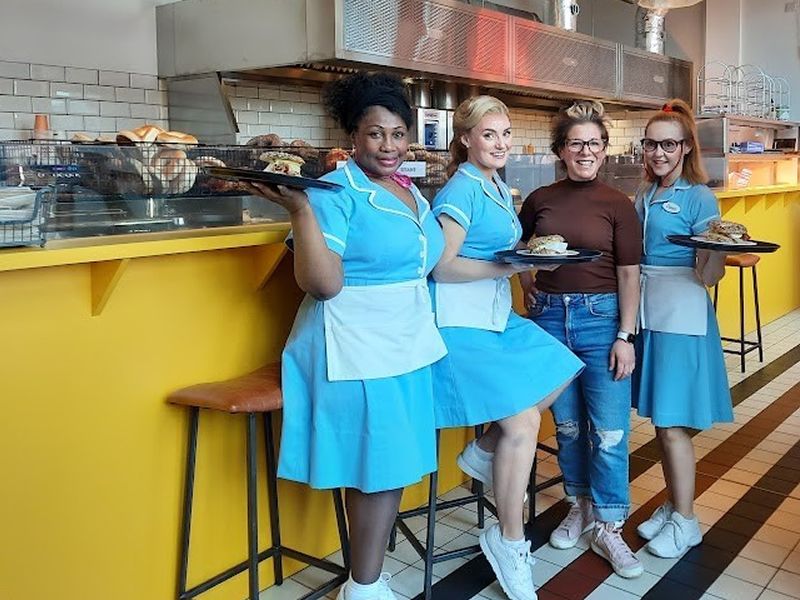 Waitress Musical visits Bross Deli in Edinburgh
