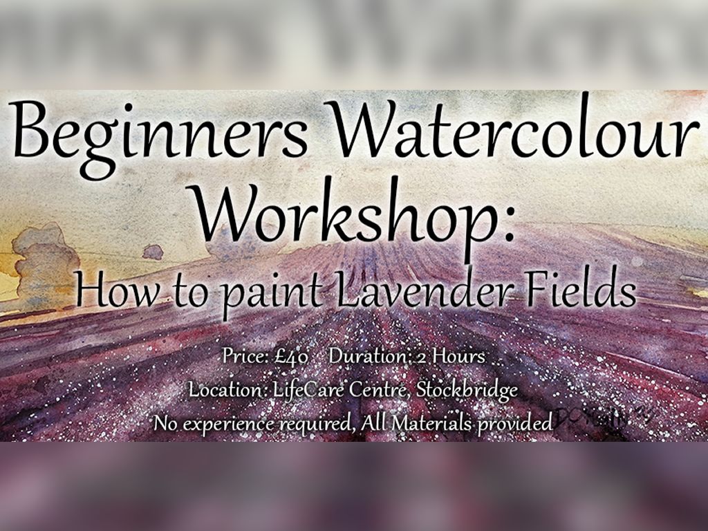Beginners Watercolour Workshop: How to Paint a Lavender Field