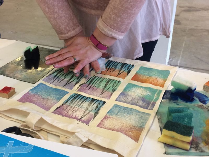 Block Printing On Fabric at MILK Cafe, Glasgow South Side What's On Glasgow