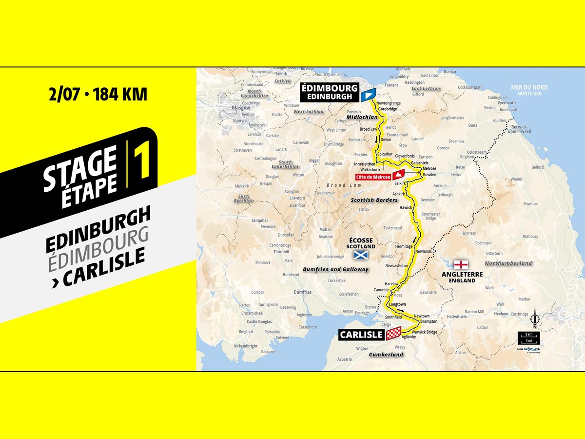 Tour de France unveils route for Scottish stage