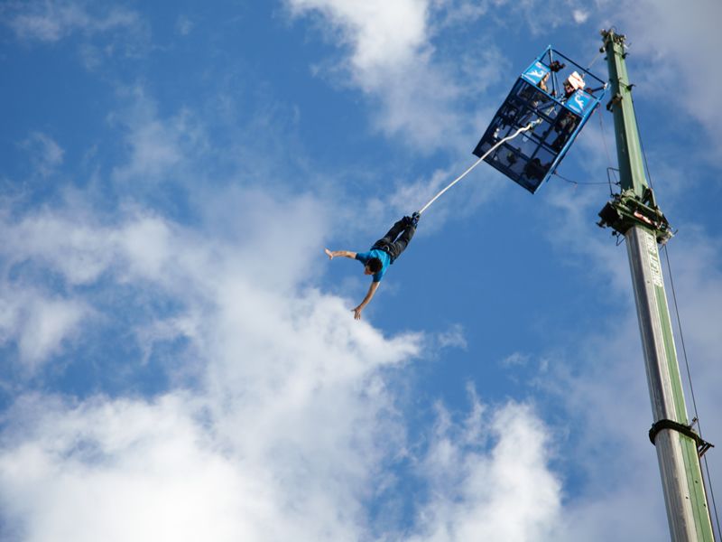 Strathcarron Hospice Bungee Jump at Riverside Museum, Glasgow West End
