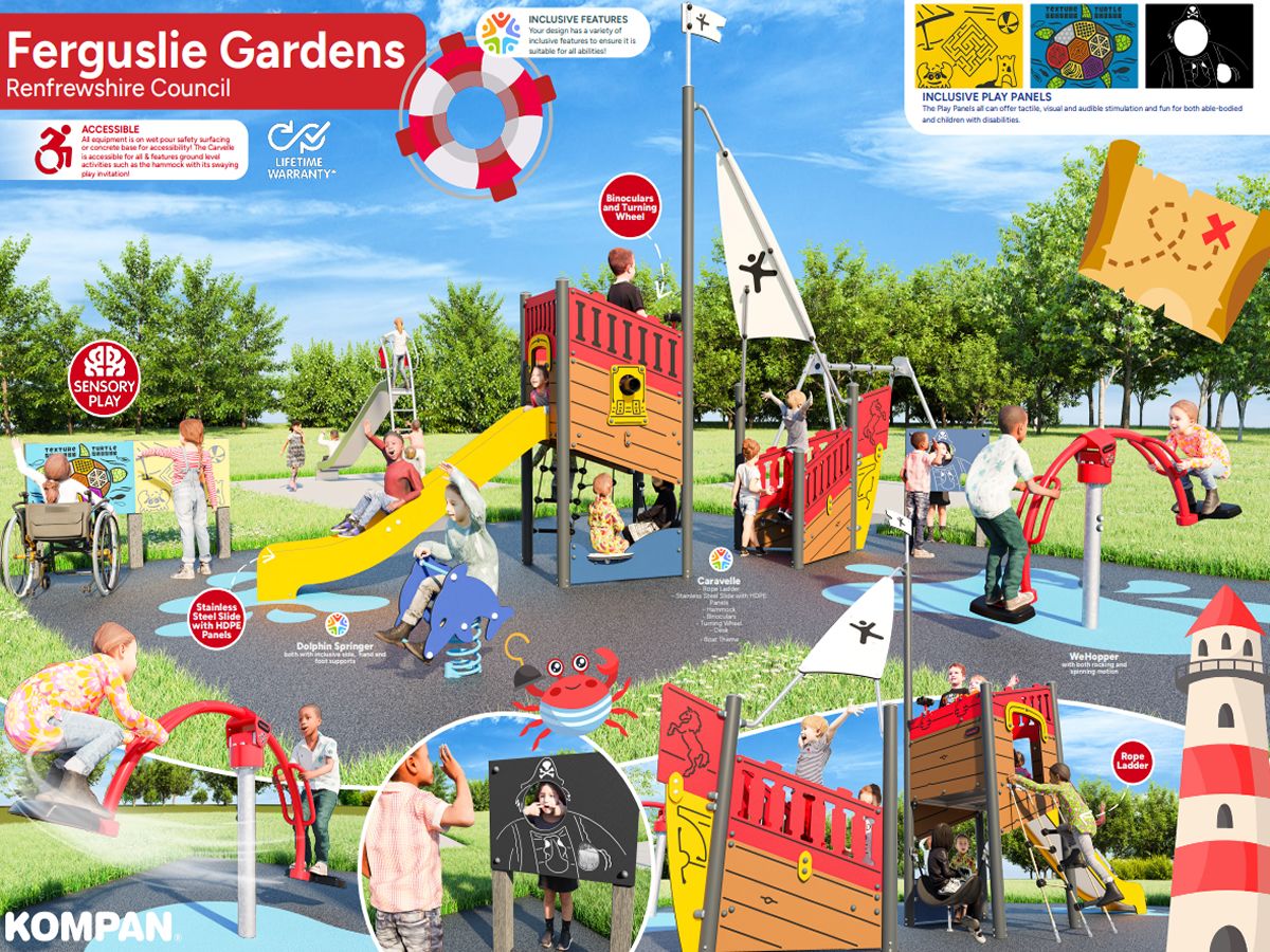 Work to start on six play parks across Renfrewshire