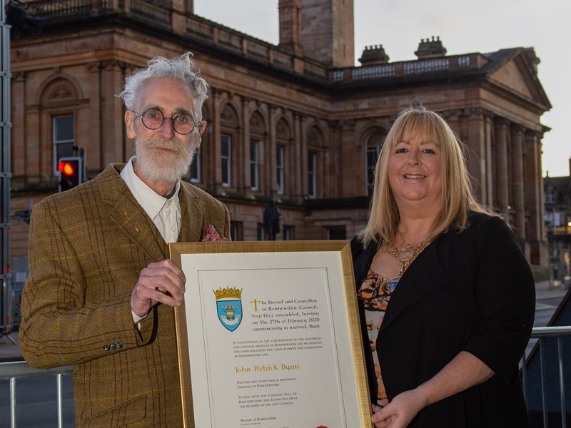 New Paisley Town Hall room names to honour John Byrne and textile heritage