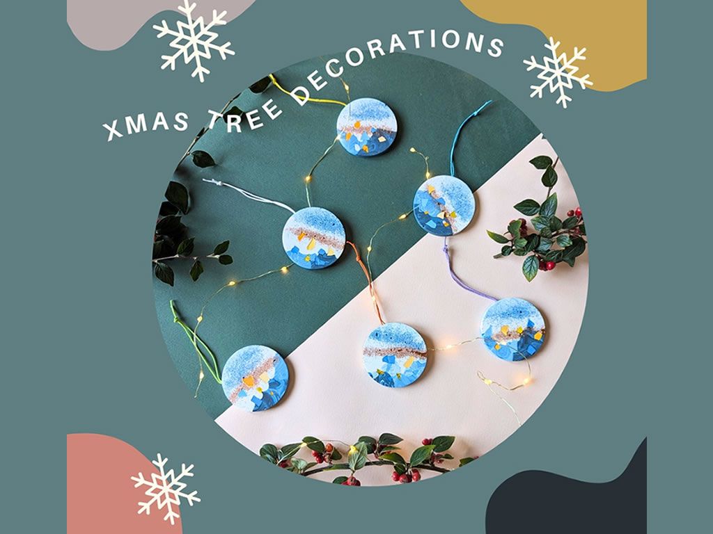 Christmas Tree Decorations - Eco Resin Craft Workshop