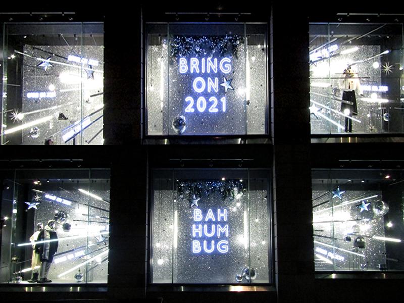 Bah Humbug! Harvey Nichols Edinburgh unveils 2020 Festive Windows