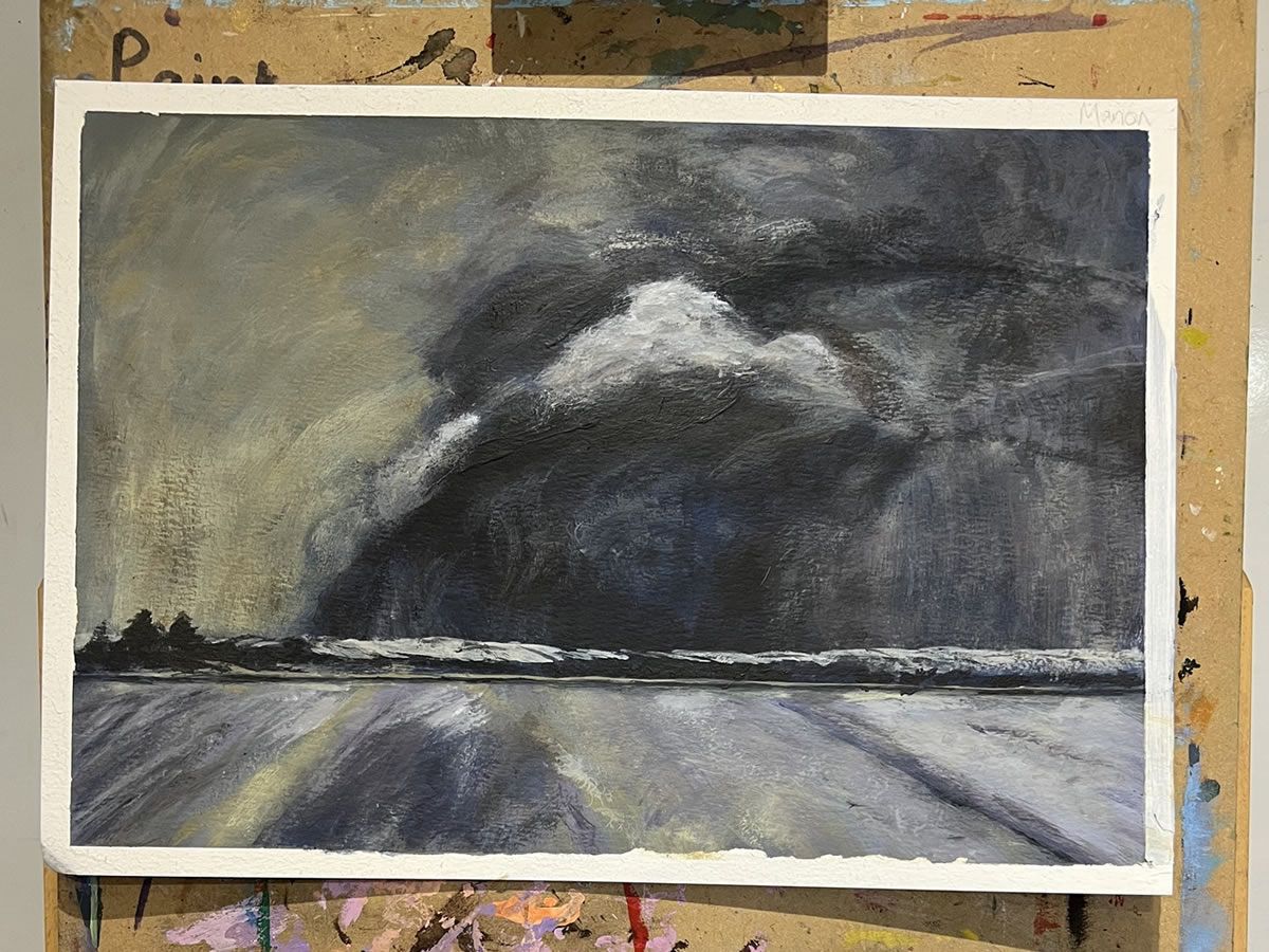 Winter Skies in Acrylics Workshop