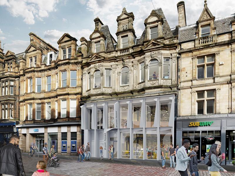 First images revealed of new Paisley High Street Learning and Cultural Hub