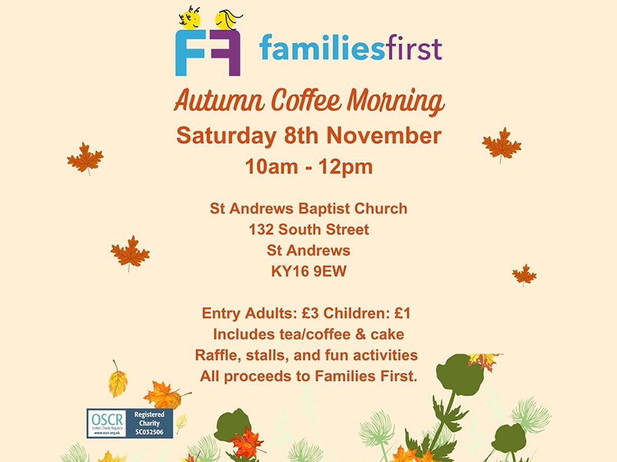 Friends of Families First Coffee Morning