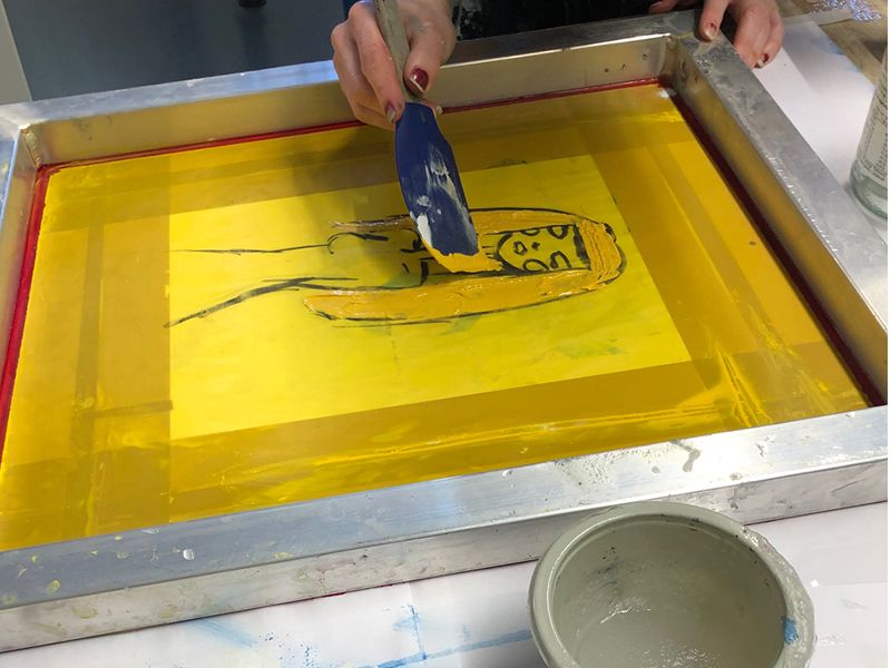 Screen Printing Monotype