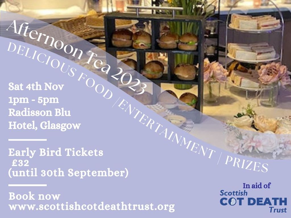Afternoon Tea in support of the Scottish Cot Death Trust