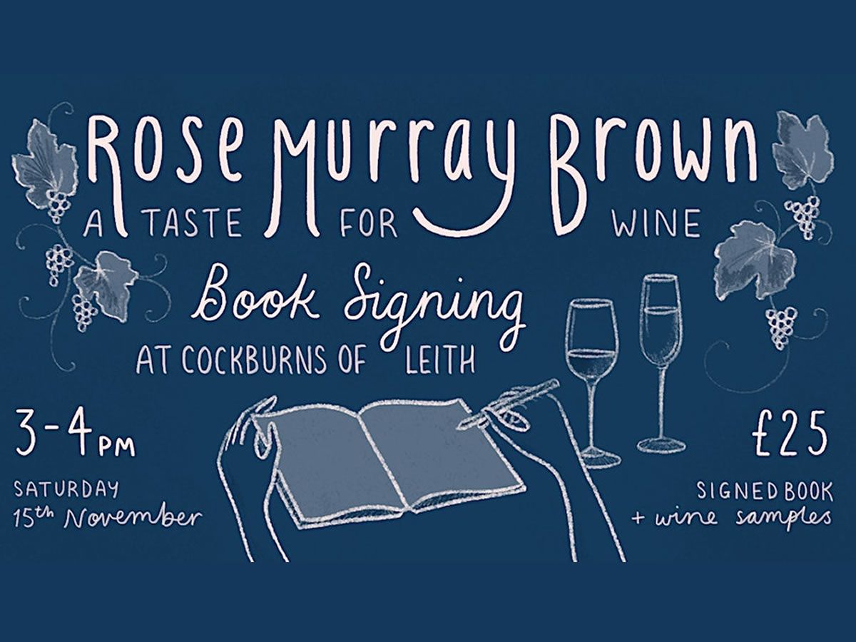 Rose Murray Brown Book Signing at Cockburns of Leith