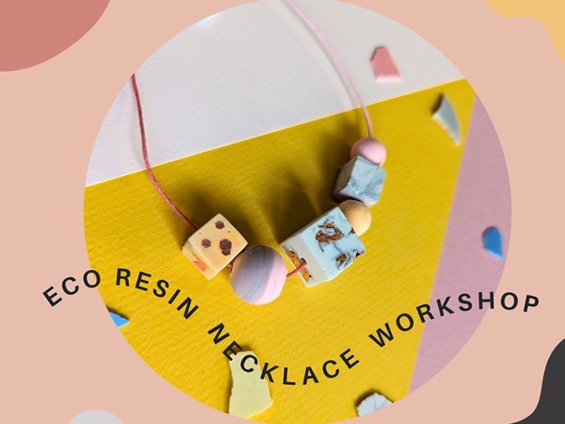 Eco Resin Necklace Craft at We Make Edinburgh, Edinburgh