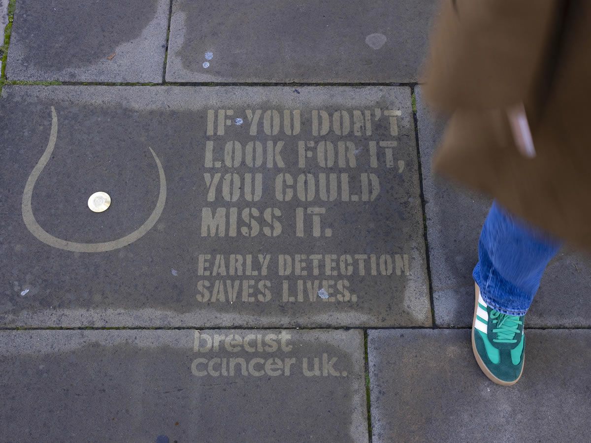 Breast Cancer UK is launching its bold Street Nipples campaign in Edinburgh