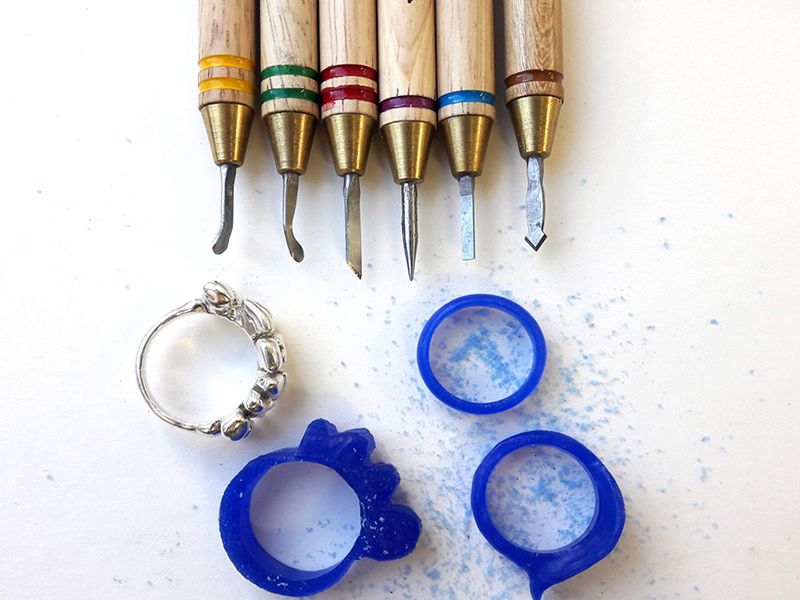 Carving Rings for Silver Casting with Shirley Lowe