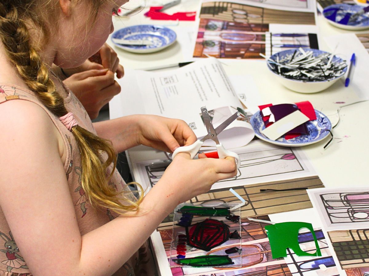 Summer Holiday Family Activity: The Glasgow Style for Kids - Make a Stained Glass Window Hanger