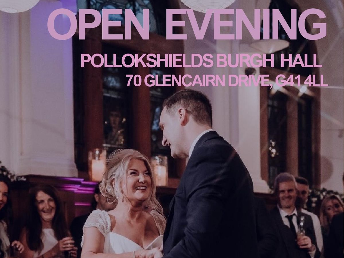 Pollokshields Burgh Hall Wedding Open Evening