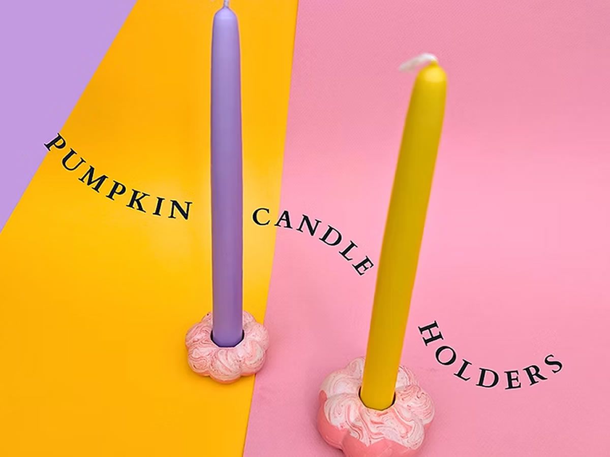 Pumpkin Candle Holders