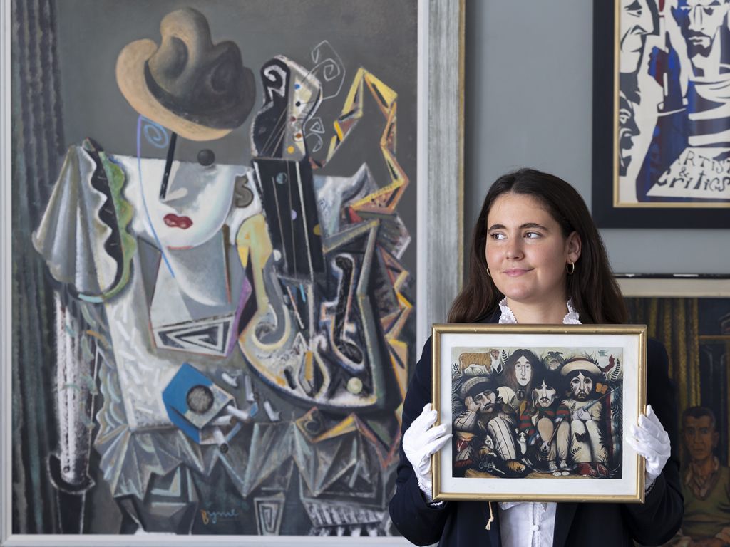 Beatles Ballads painting by John Byrne is star of Two Glasgow Polymaths show