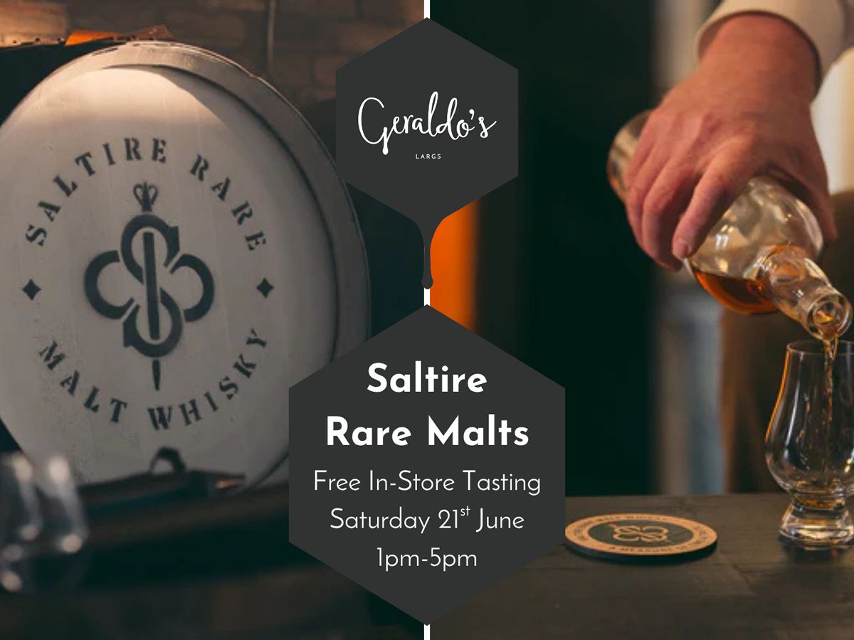 FREE Tasting with Saltire Rare Malts