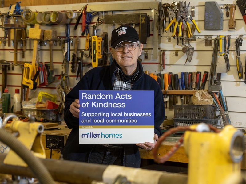 Miller Homes celebrates Random Acts of Kindness Week with surprise local donations