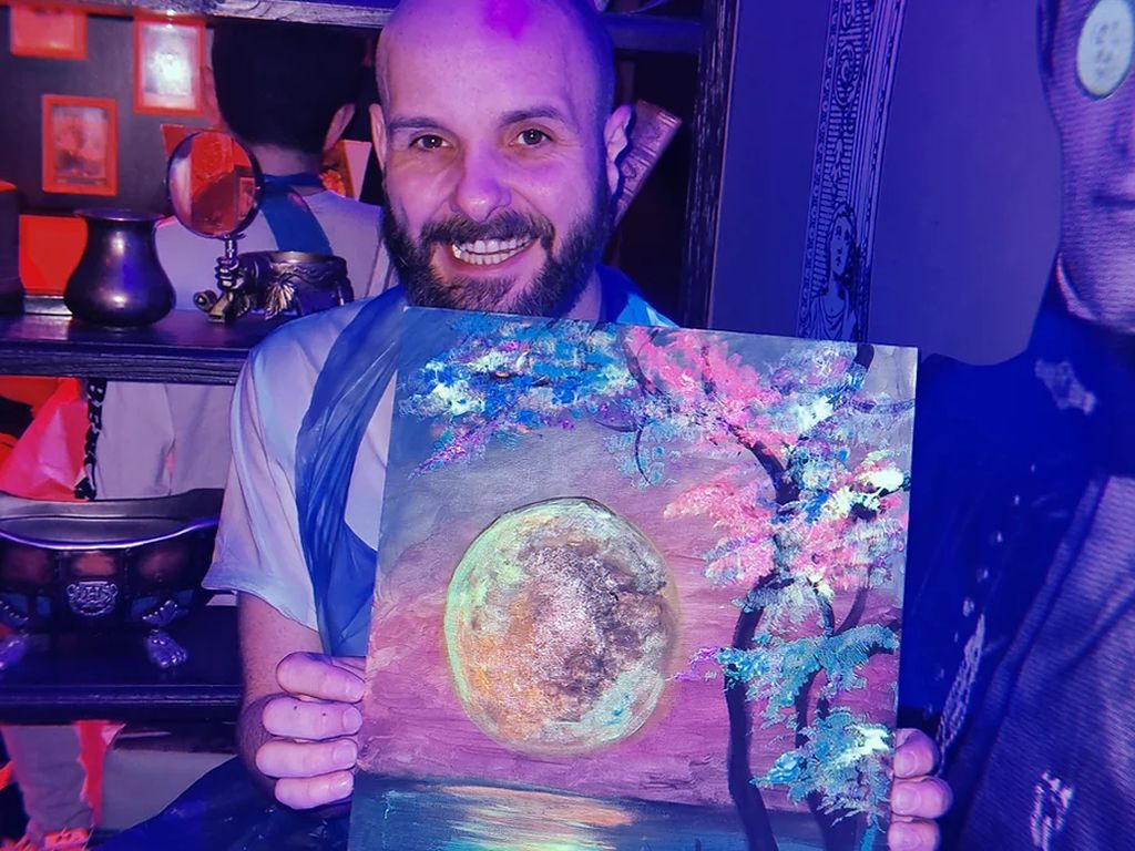 Boozy Brushes Glow In The Dark Paint Party