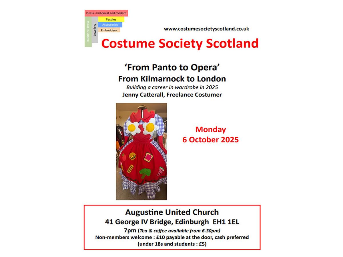 From Panto to Opera - from Kilmarnock to London - Building a career in wardrobe 2025