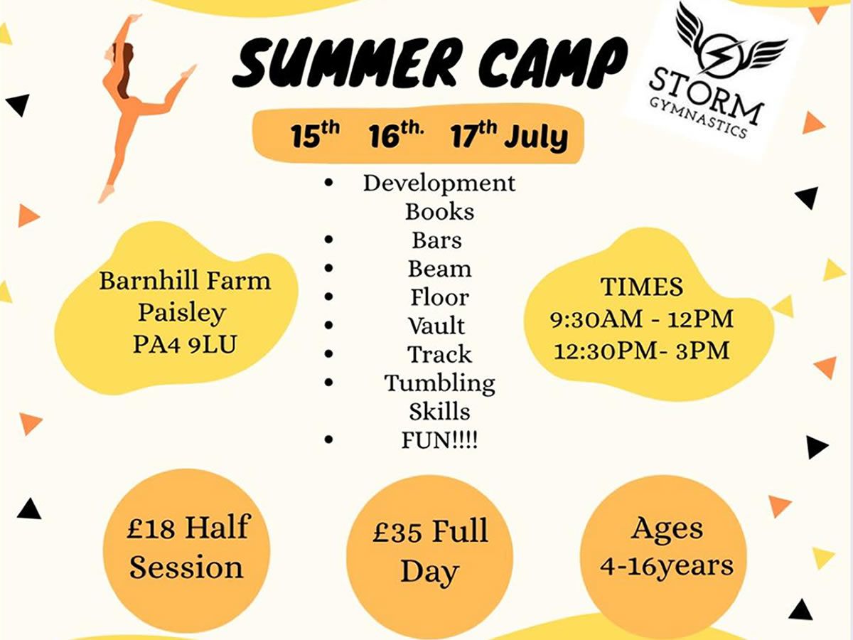 Storm Gymnastics Summer Camp
