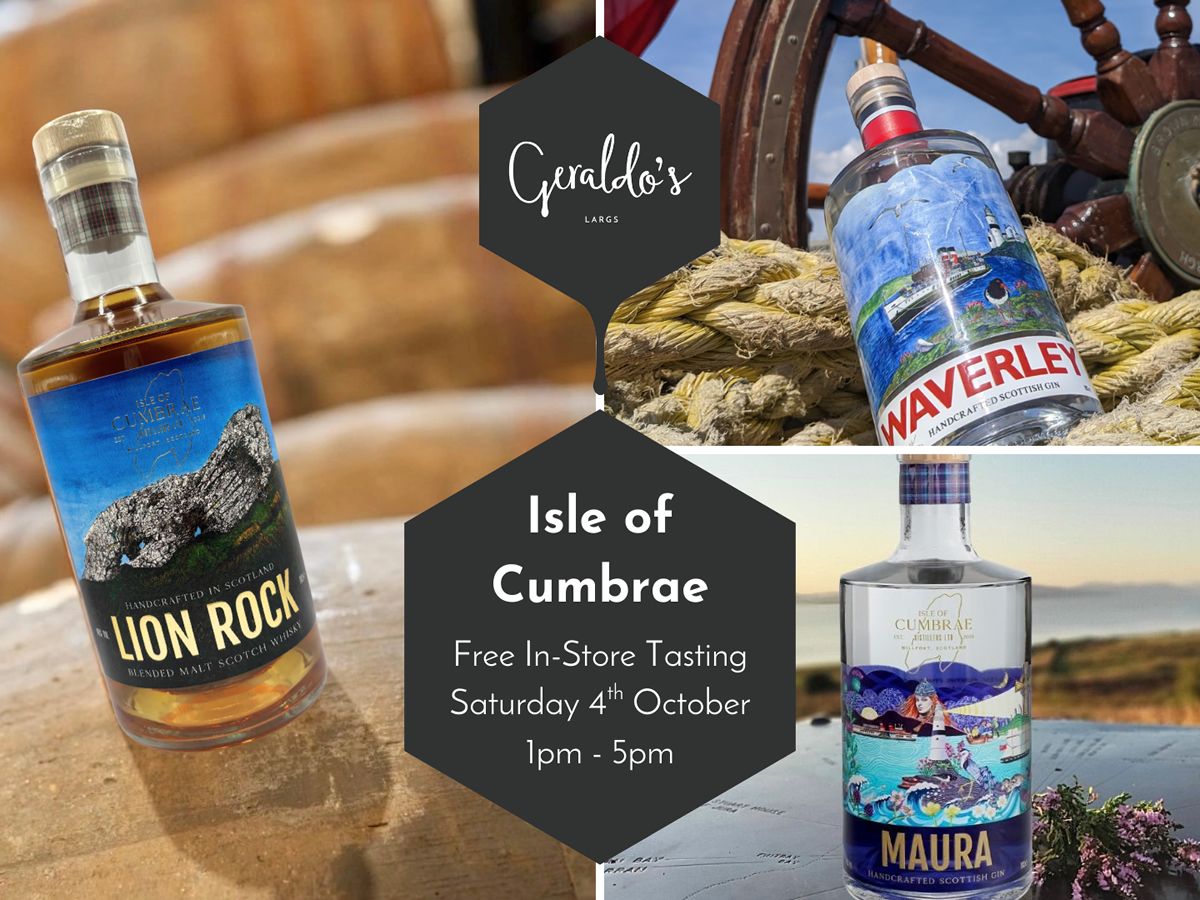 FREE Isle of Cumbrae Gin & Whisky Tasting