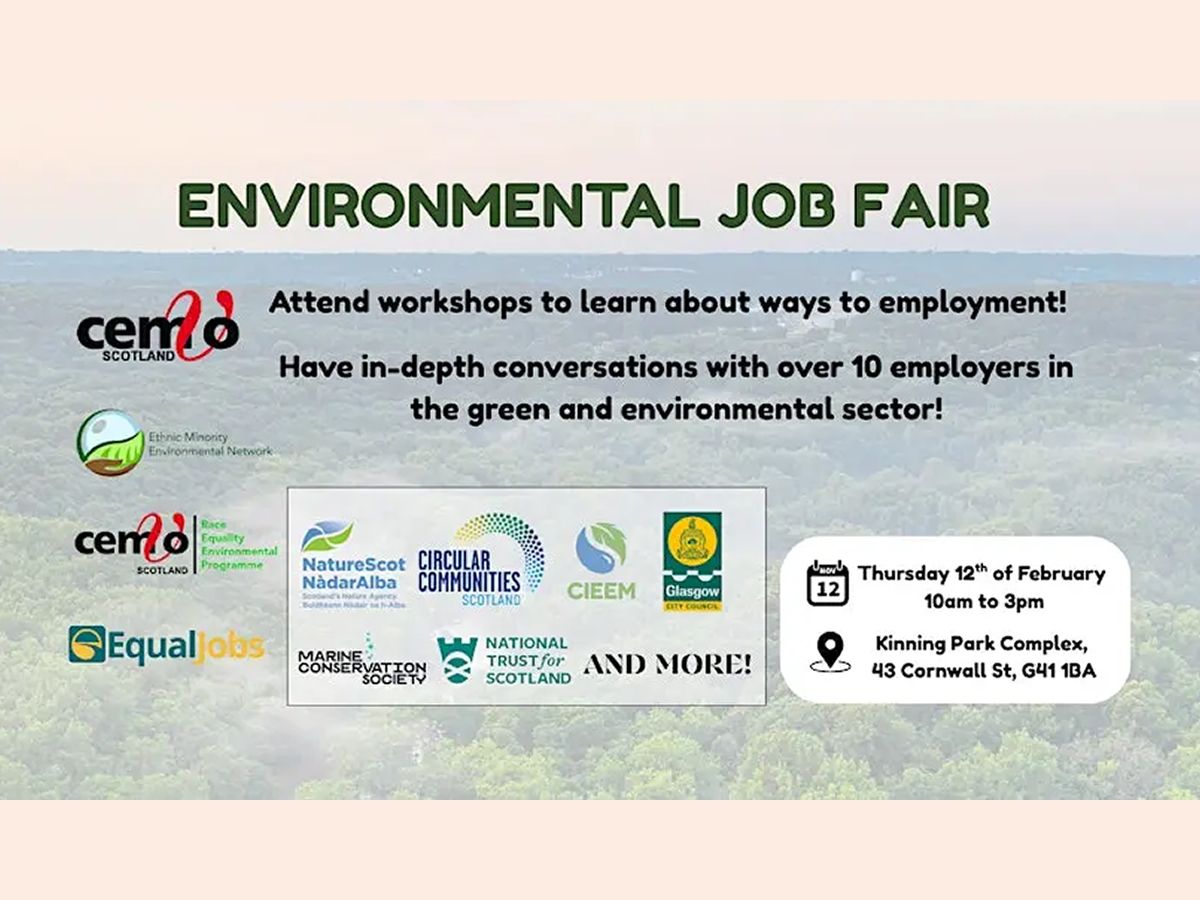 Environmental job fair with Cemvo Scotland
