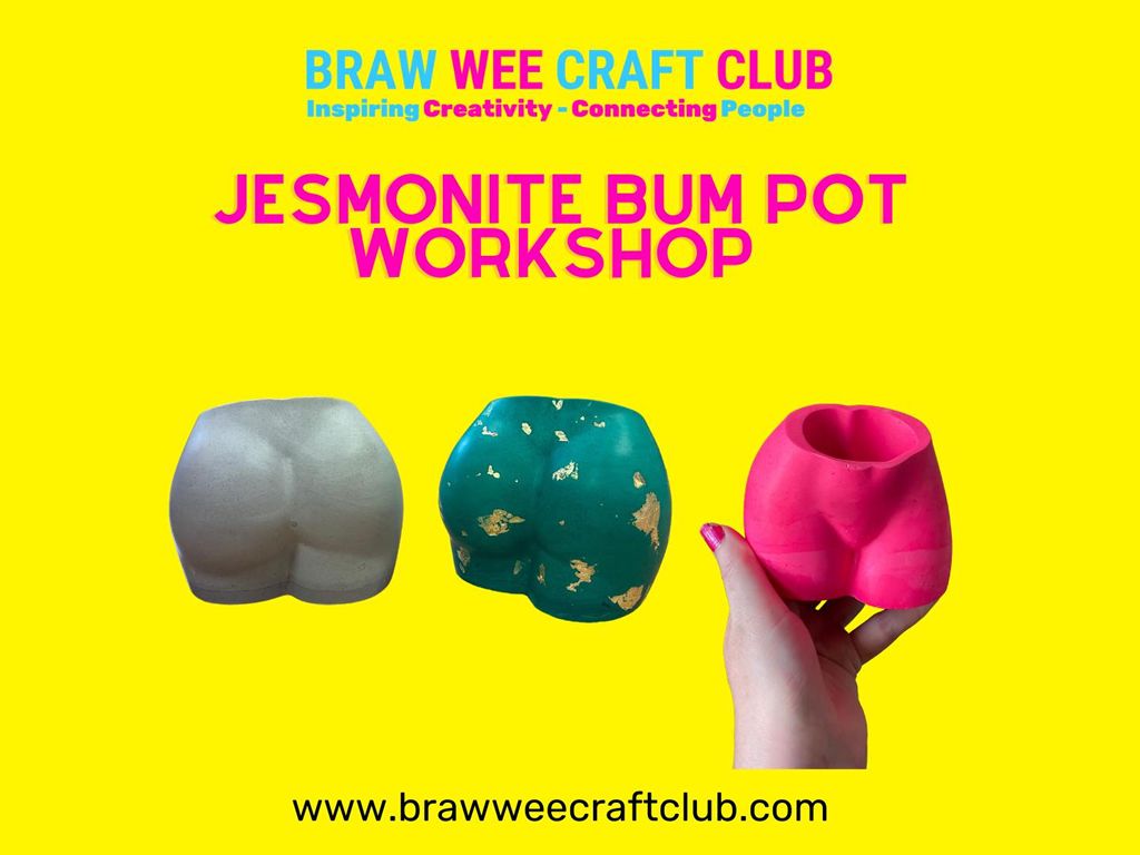Jesmonite Bum Pot Workshop