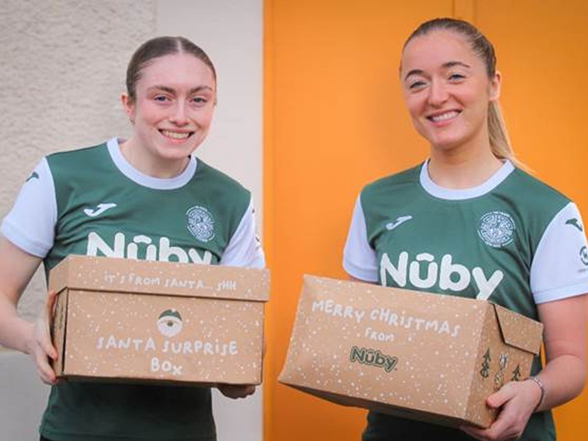 Hibs women support Scottish charity with Nuby this Christmas