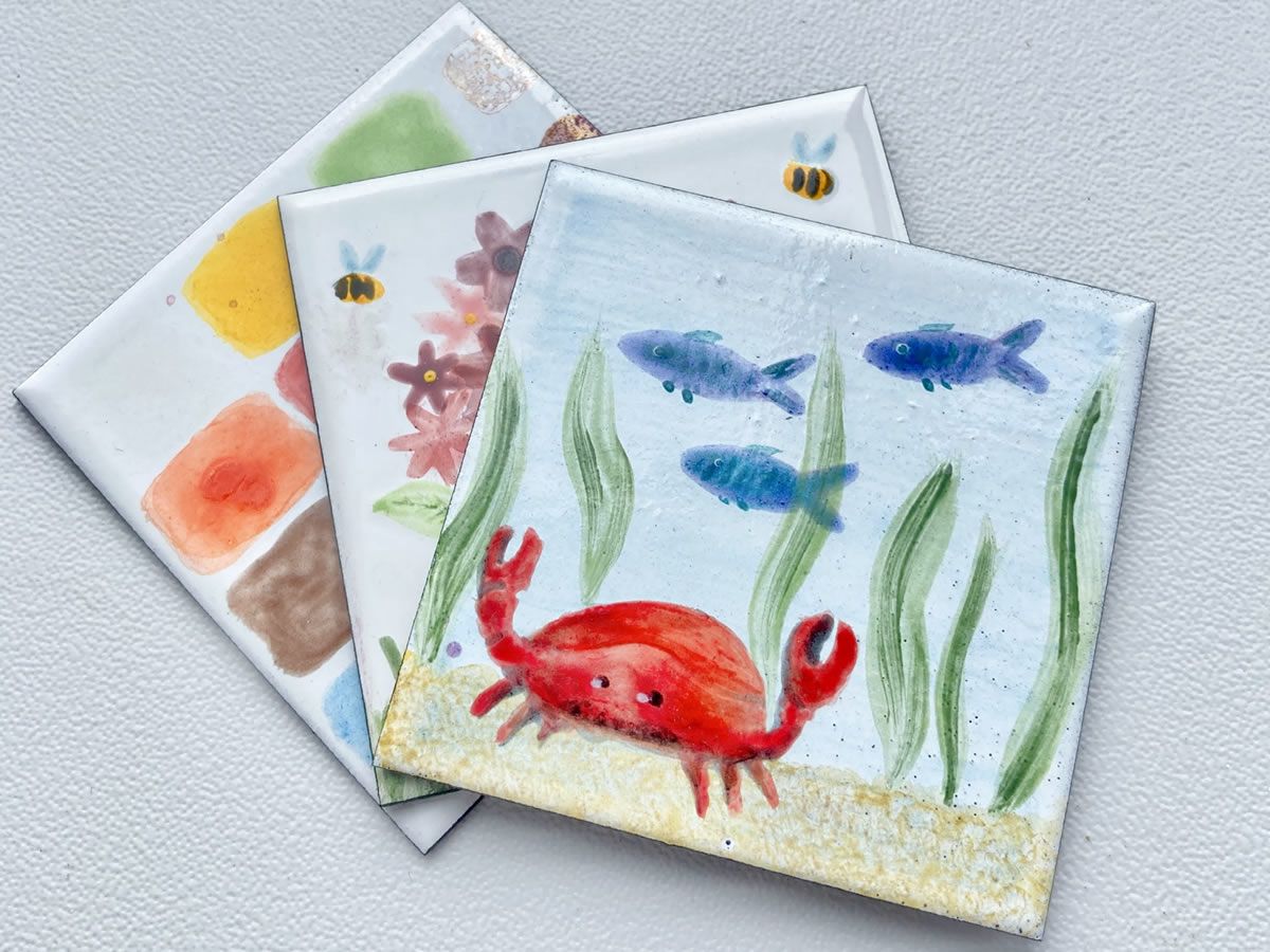 Painting with Enamel & Lustres