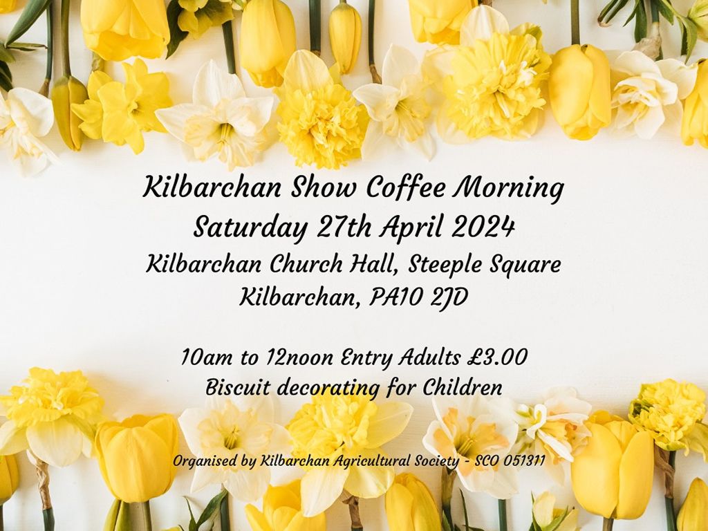 Kilbarchan Show Coffee Morning