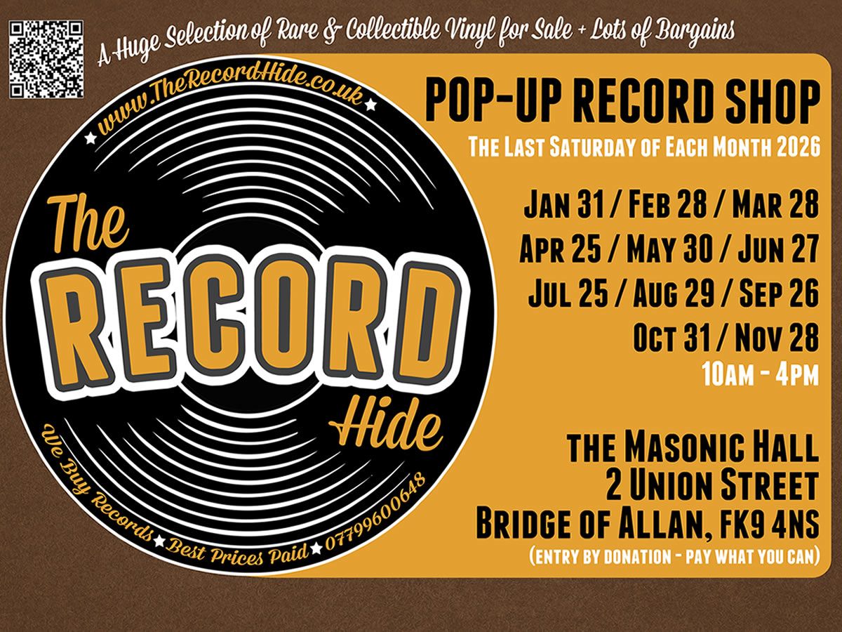 The Record Hide: Pop Up Record Shop