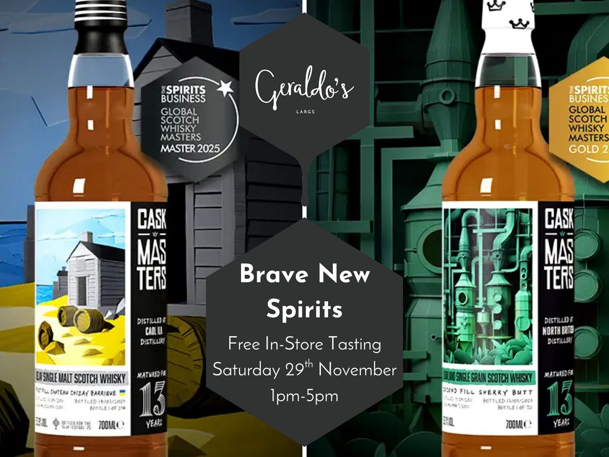 FREE Brave New Spirits Whisky Tasting