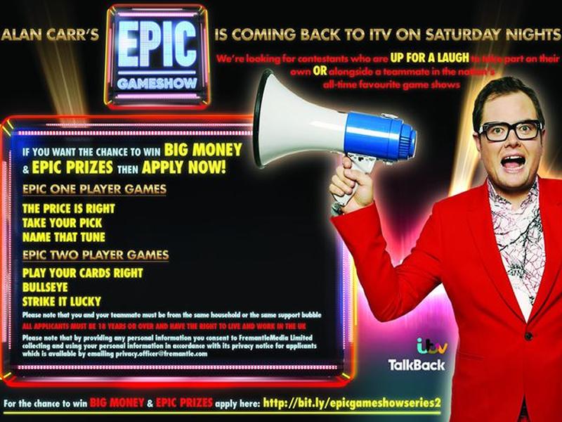 Epic Gameshow is returning and looking for contestants