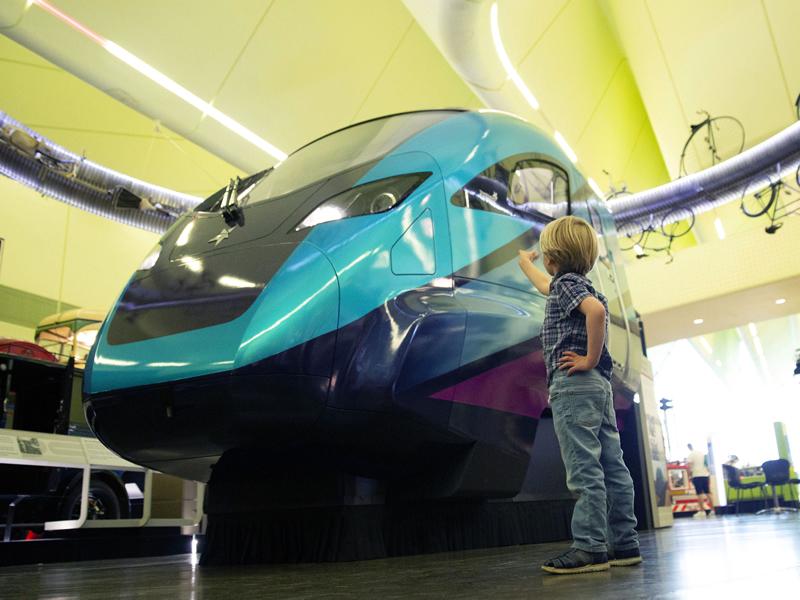 Life size replica cab from Train of the Future unveiled at Riverside Museum