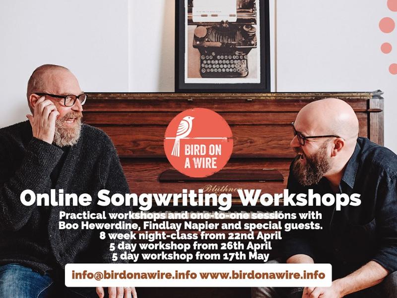 Huge demand sees Boo Hewerdine and Findlay Napier announce new series of songwriting classes