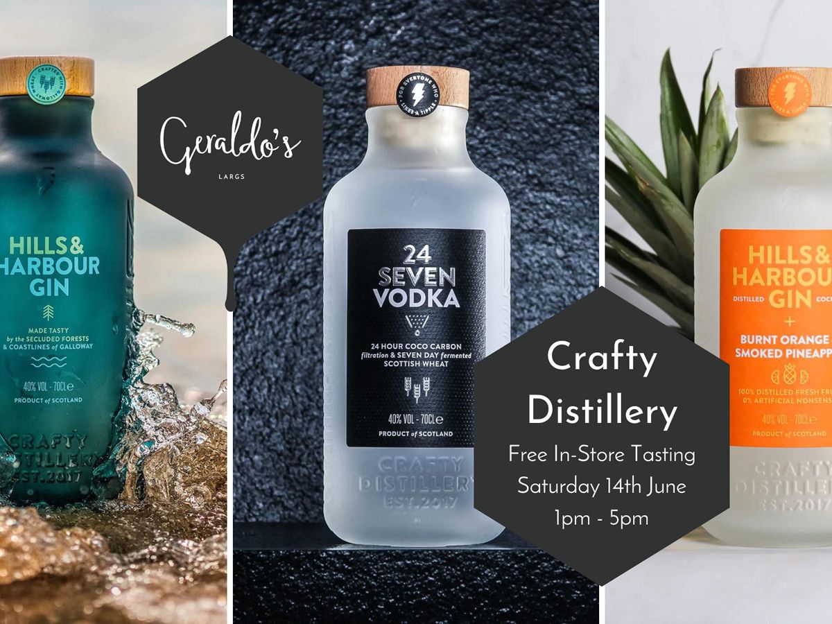 FREE Tasting with Crafty Distillery