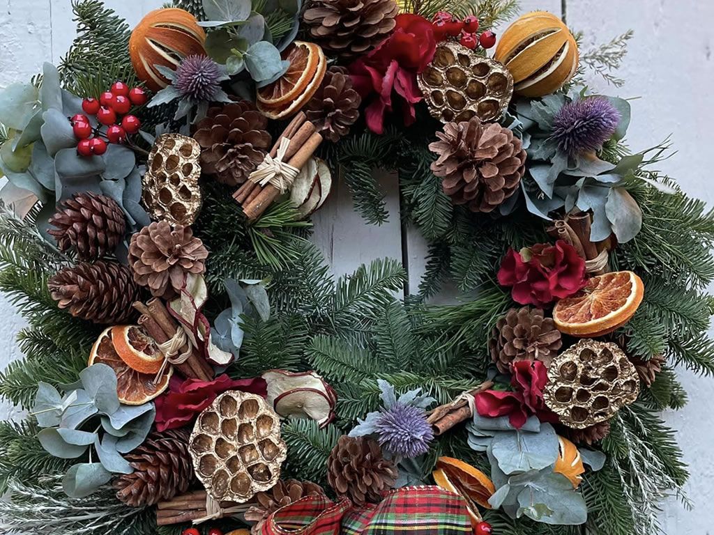 Christmas Door Wreath Workshop Botanics